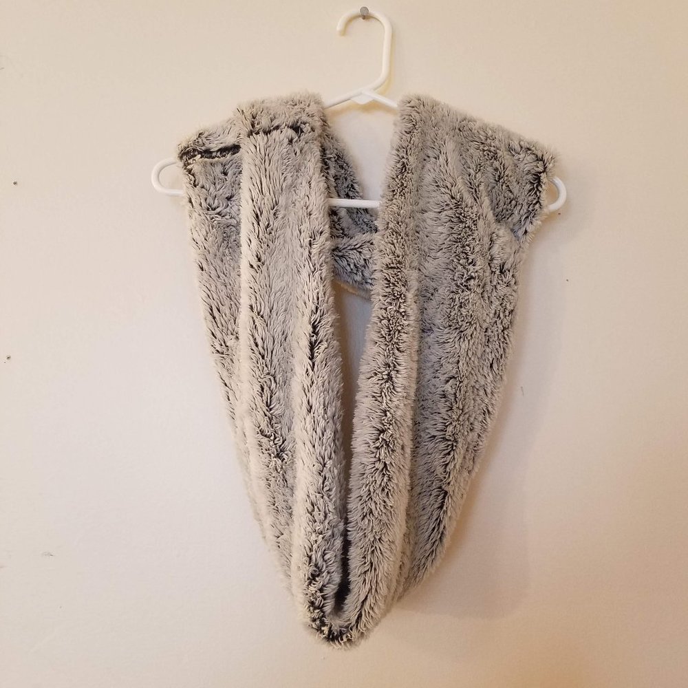 Fluffy infinity scarf